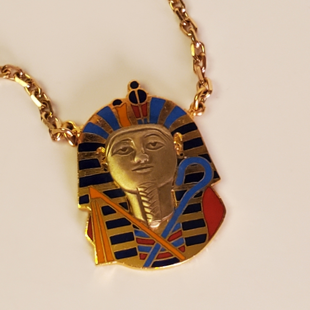 King Tut Vintage Necklace - Picture 2 of 10